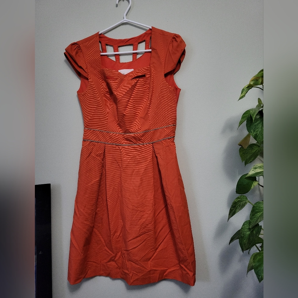 Vintage inspired orange dress